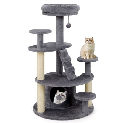 Multi-level Kitty Tower with Padded Perch and Scratching Posts
