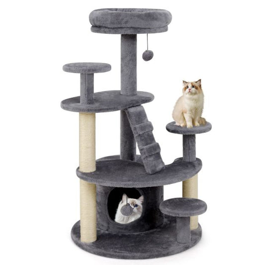 Multi-level Kitty Tower with Padded Perch and Scratching Posts